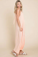 Pink Clay Tie Back Maxi Dress