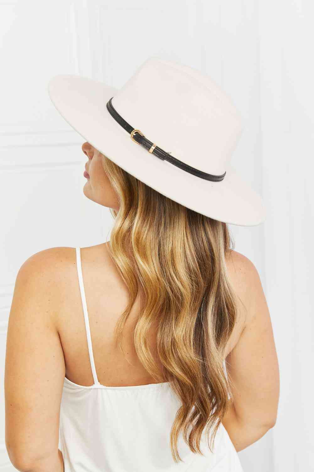 Beige Fedora Hat