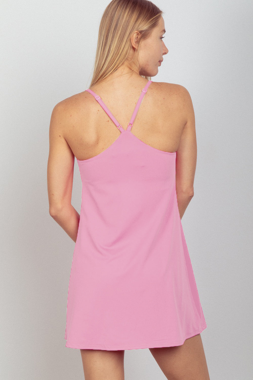 Mauve Tennis Dress with Shorts Liner