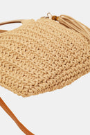 Crochet Knit Bag with Tassel