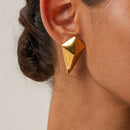 Geometric 18K Gold-Plated Earrings