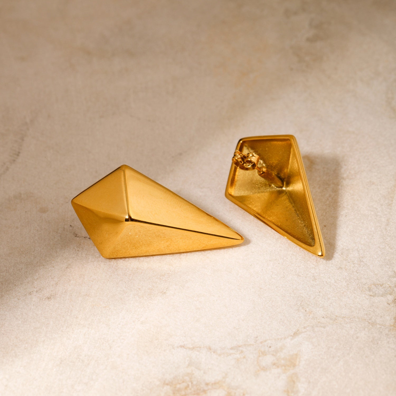 Geometric 18K Gold-Plated Earrings