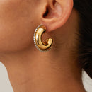 Sasha Gold Hoop Earrings
