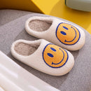 Yellow/Blue Smiley Face Slippers