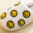 Yellow MixedSmiley Face Slippers