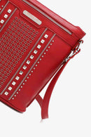 Faux Leather Studded Crossbody Bag