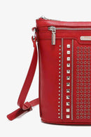 Faux Leather Studded Crossbody Bag