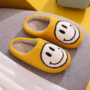 Yellow/White Smiley Face Slippers