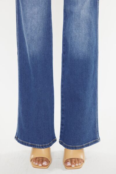 Ultra High Waist Gradient Flare Jeans