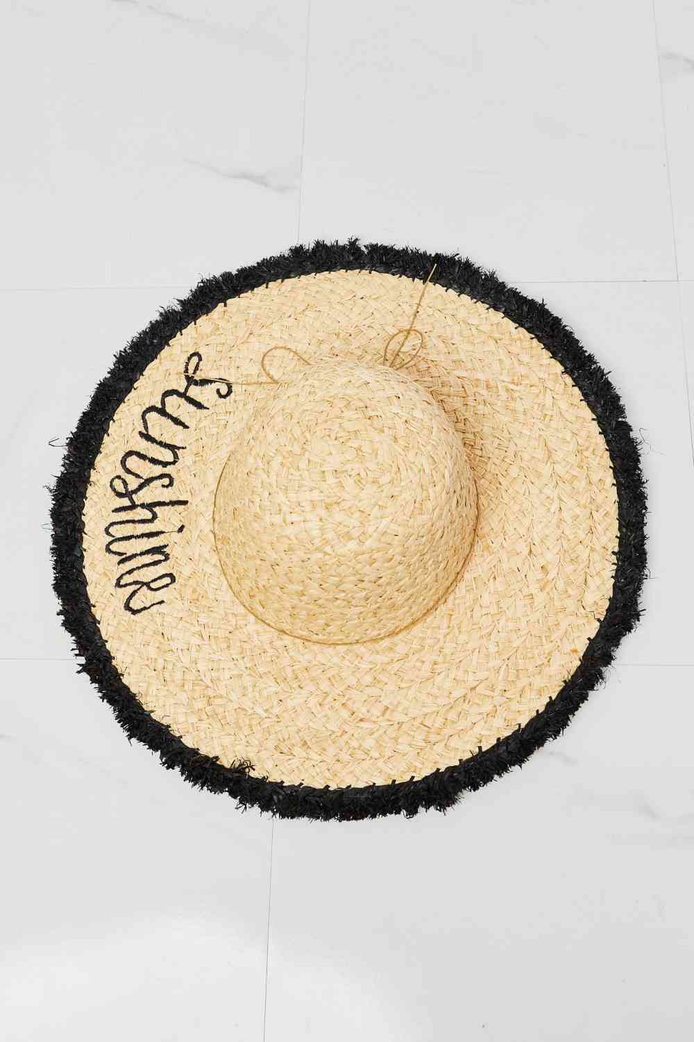 Sunshine Straw Fringe Hat