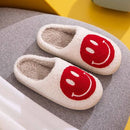 Red Smiley Face Slippers
