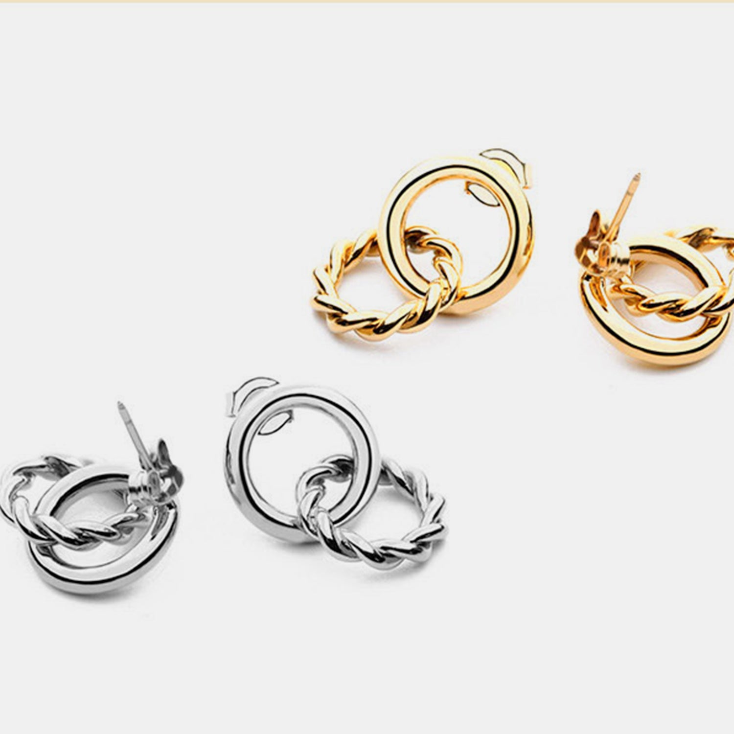Copper Double-Hoop Earrings