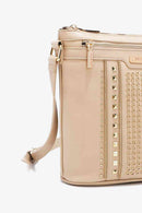 Faux Leather Studded Crossbody Bag